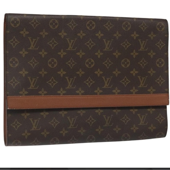 LOUIS VUITTON Monogram Porte Envelope Clutch/Business bag/Laptop bag - Picture 1 of 11